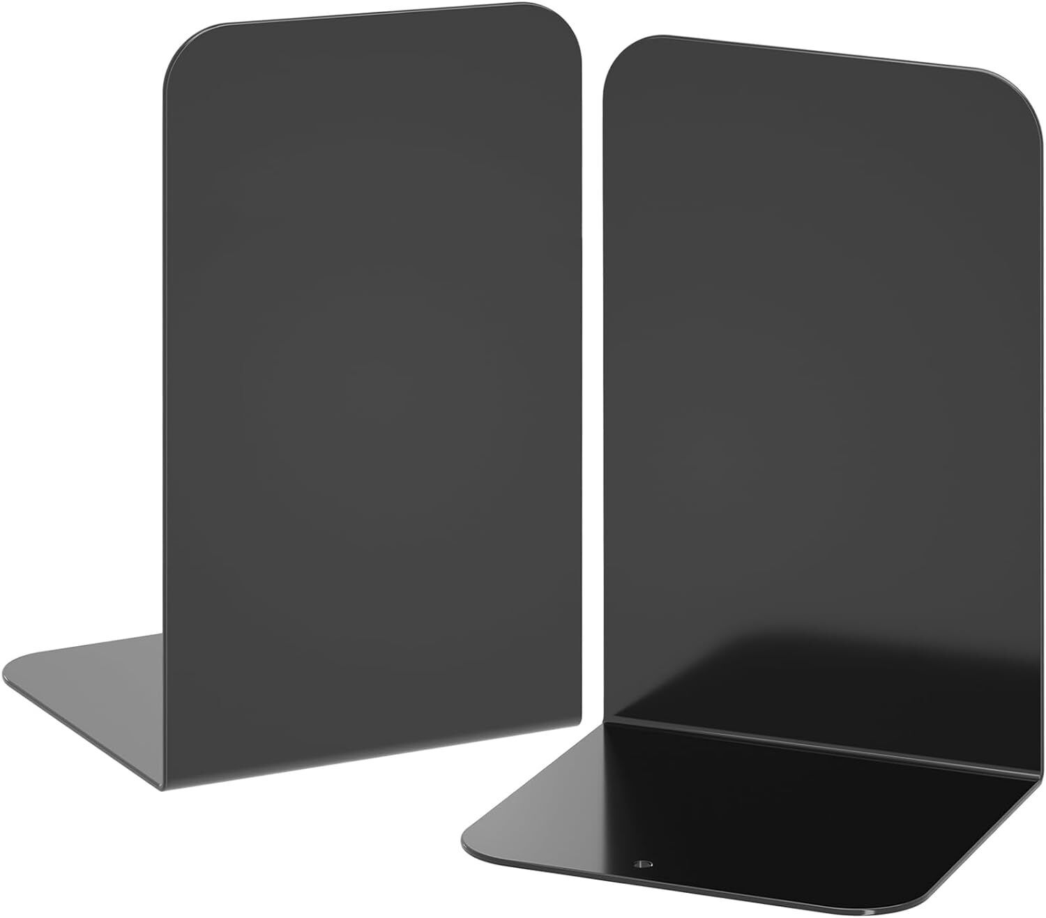 VFINE Bookends, Metal Black Book Ends for Shelves, Bookends for Shelves, Heavy