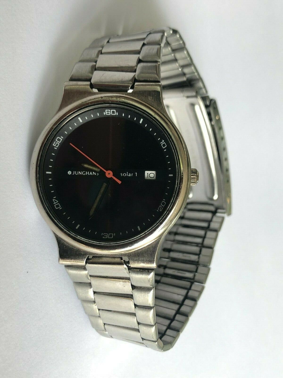 Vintage Rare Original Junghans Solar 1 Quartz Men`s Wristwatch Germany #2