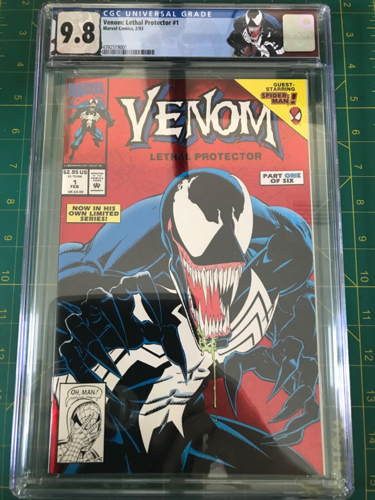 Venom Lethal Protector #1 CGC 9.8 NM/MT 1st Solo Title/Series Custom Label 1993