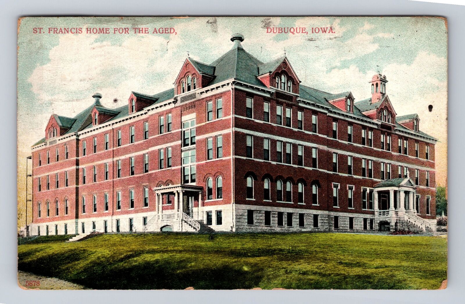Dubuque IA-Iowa, St Francis Home For The Aged, Antique, Vintage Postcard