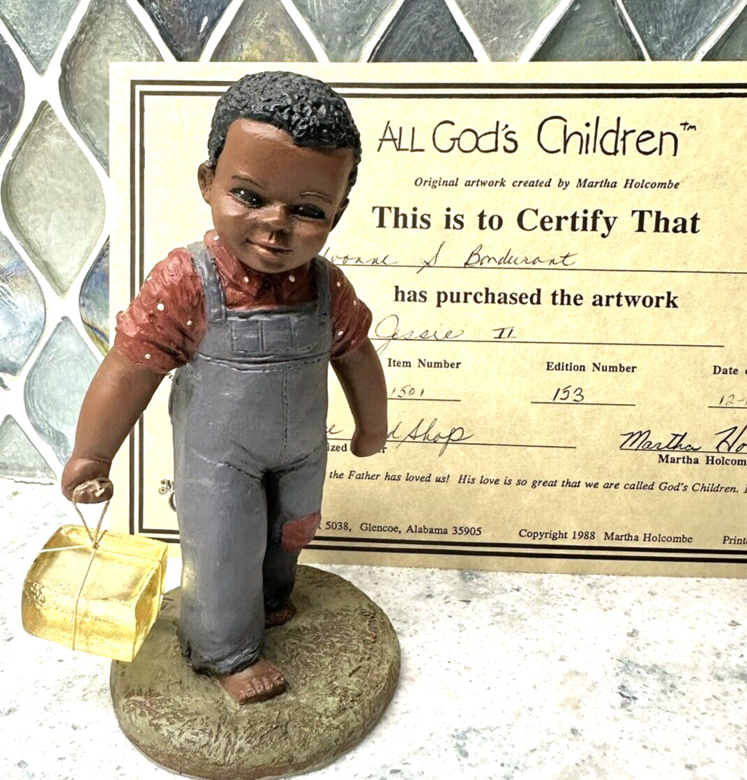All Gods Children Figurine Jessie II Edition #155 Martha Holcombe W/COA