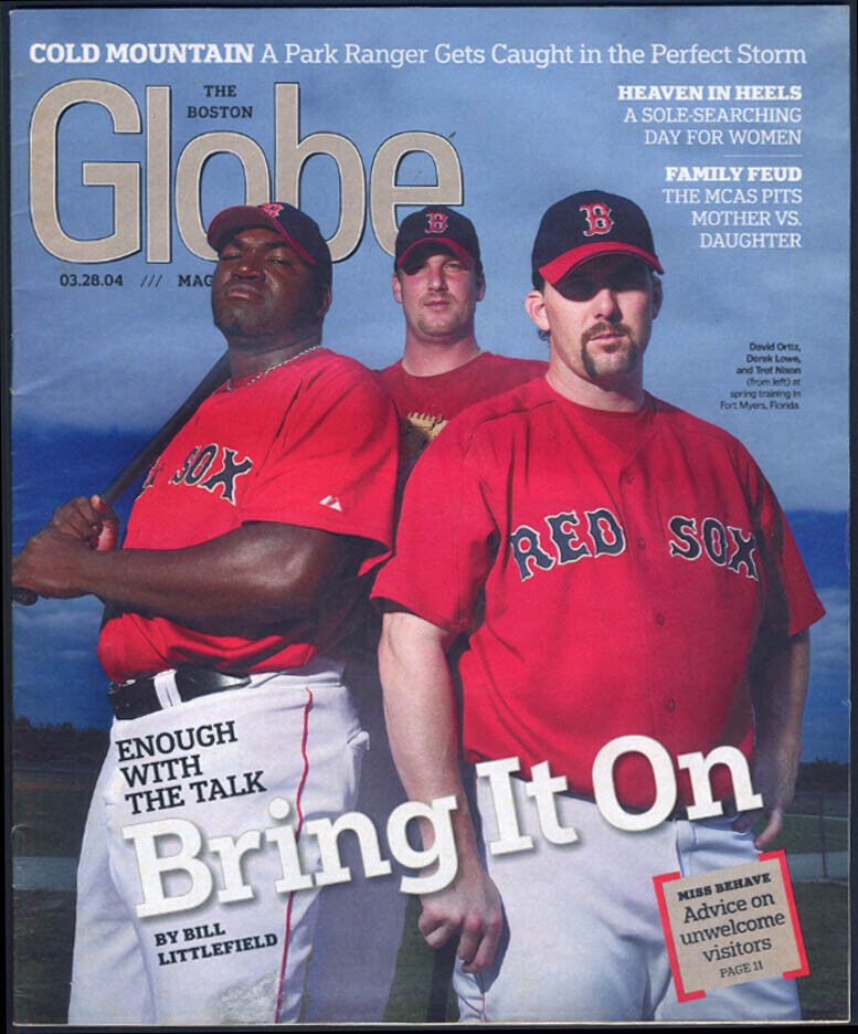 Boston GLOBE Magazine 3/28 2004 Red Sox Spirng Training; Ken Holmes White Mts