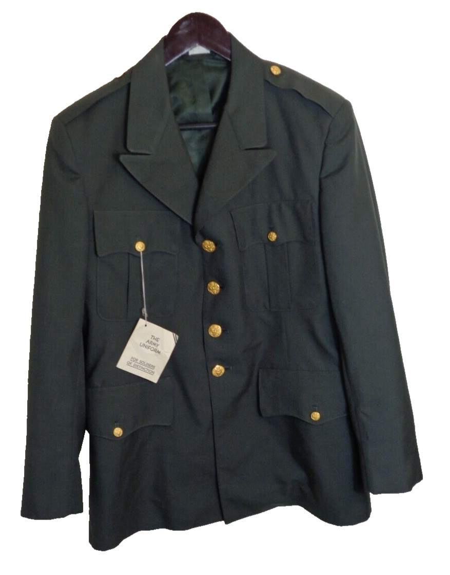 US Military Army Green Coat 42R Poly/Wool Blazer Jacket Uniform Men\'s