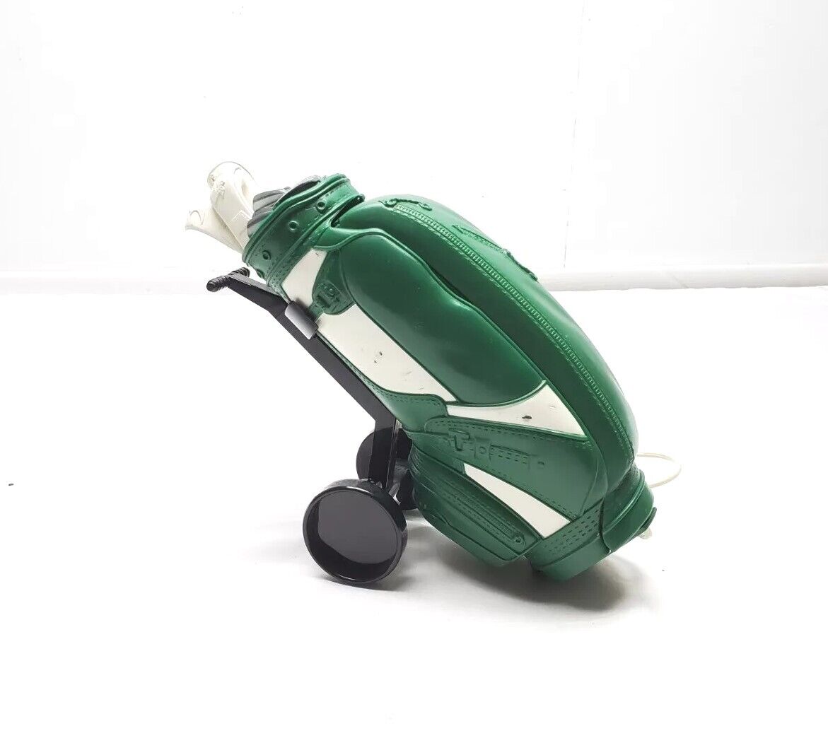 Vintage Green & White Golf Clubs Bag Corded Push-Button Telephone 1994