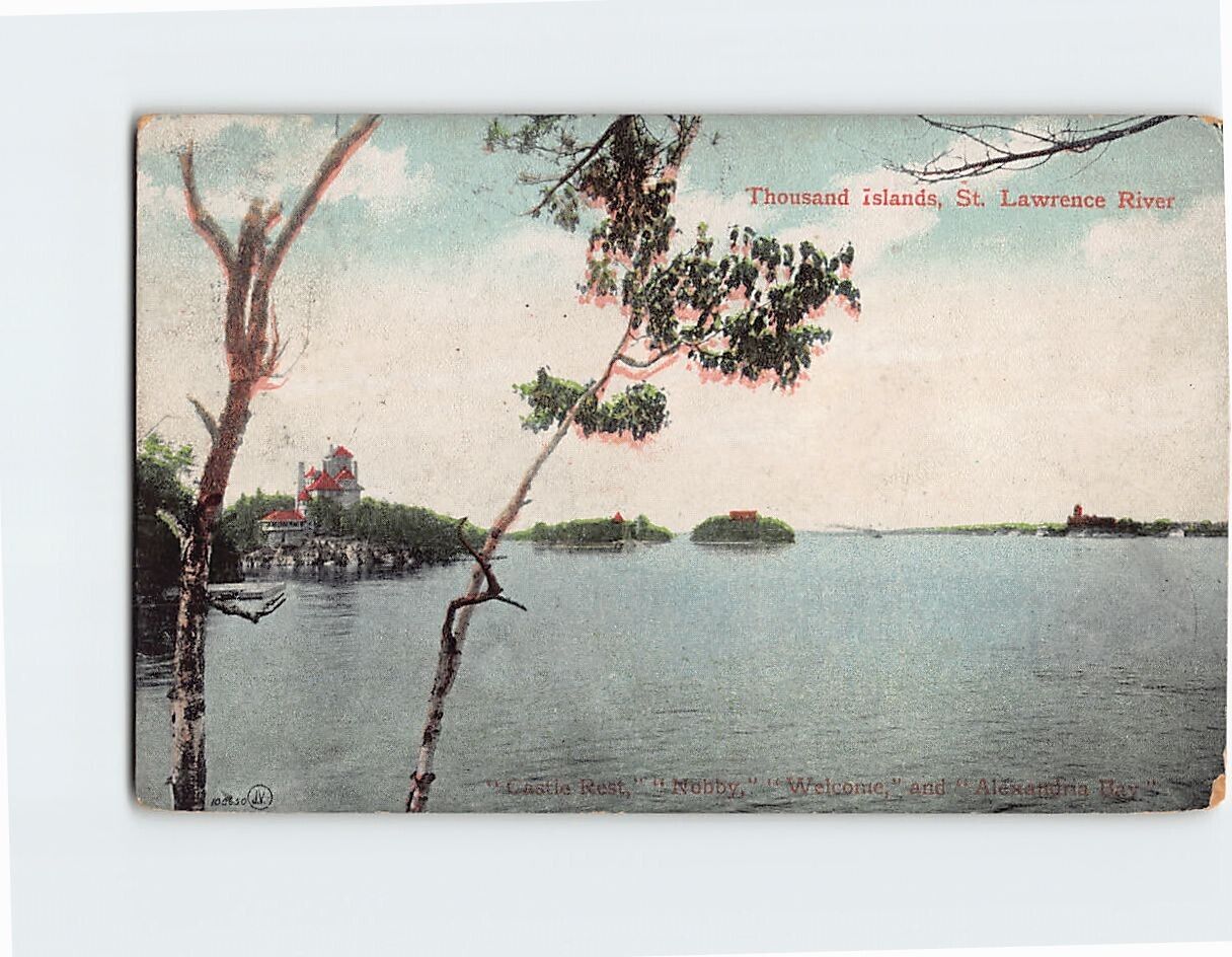 Postcard Castle Rest Thousand Islands St. Lawrence River New York USA