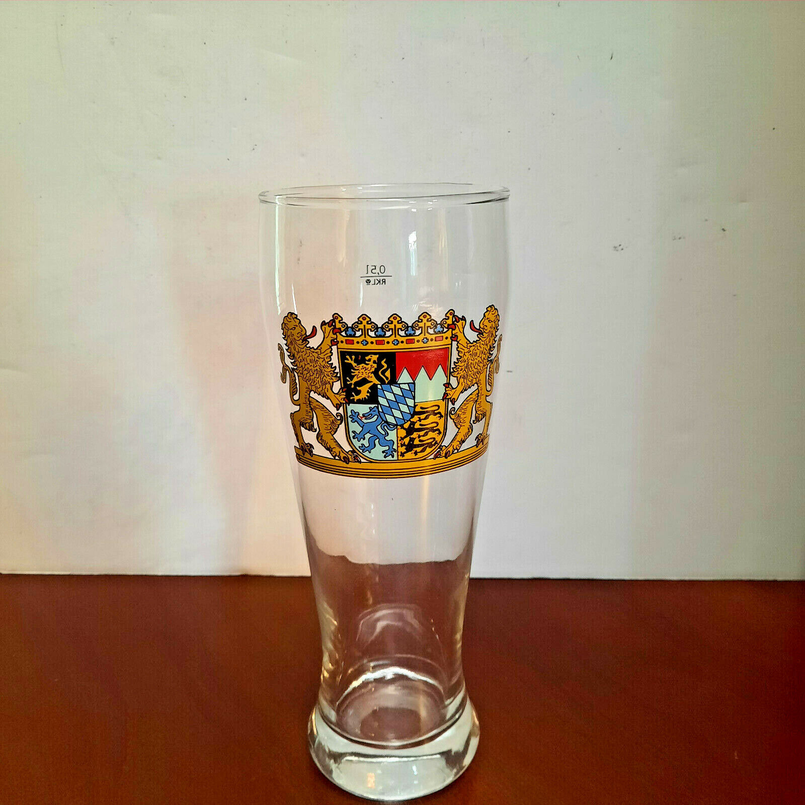   BAYERN  Bavaria 0.5 L Coat Of Arms Beer Glass