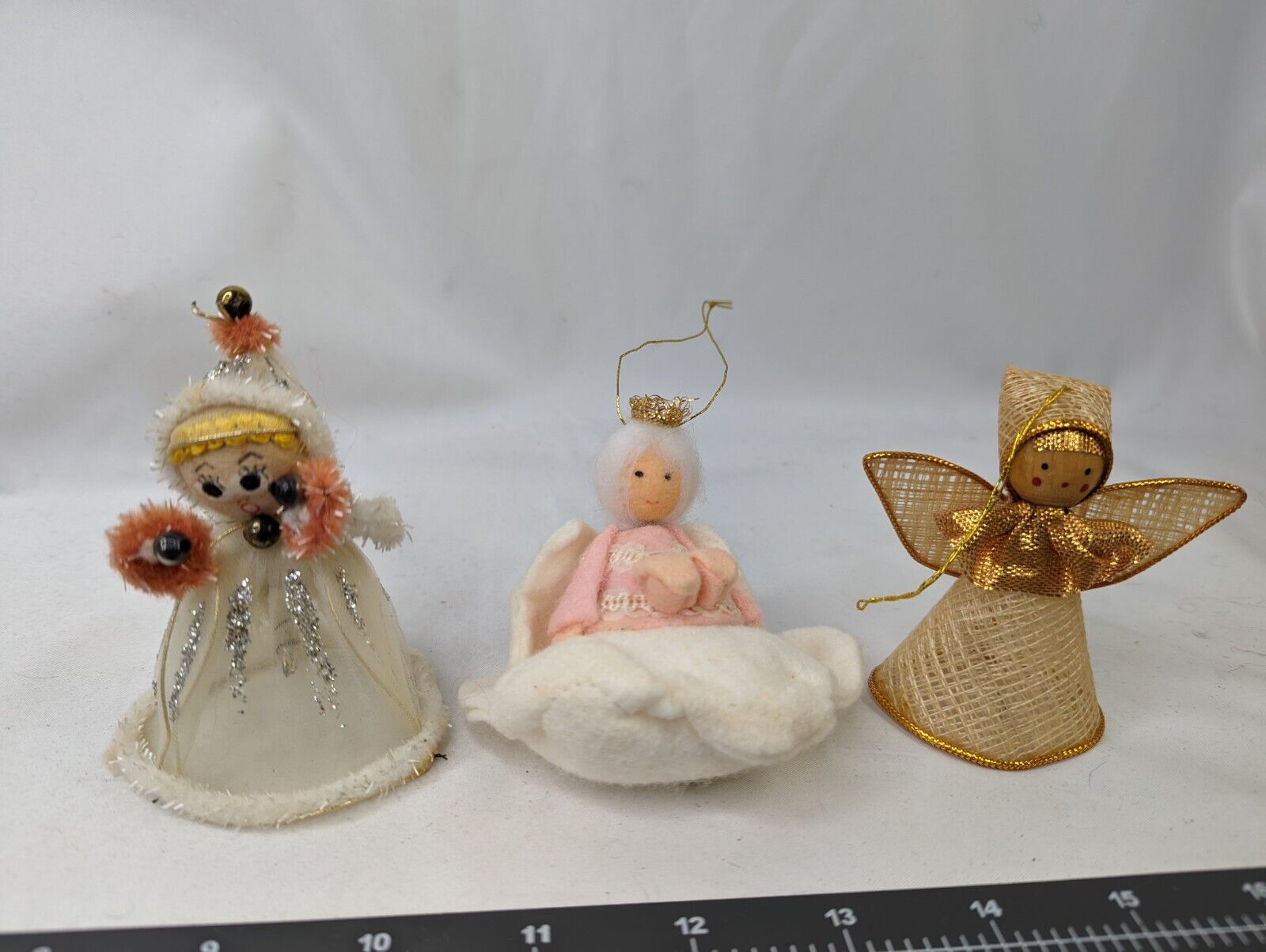 Angel Christmas Ornaments Vintage Delta Novelty Russ 