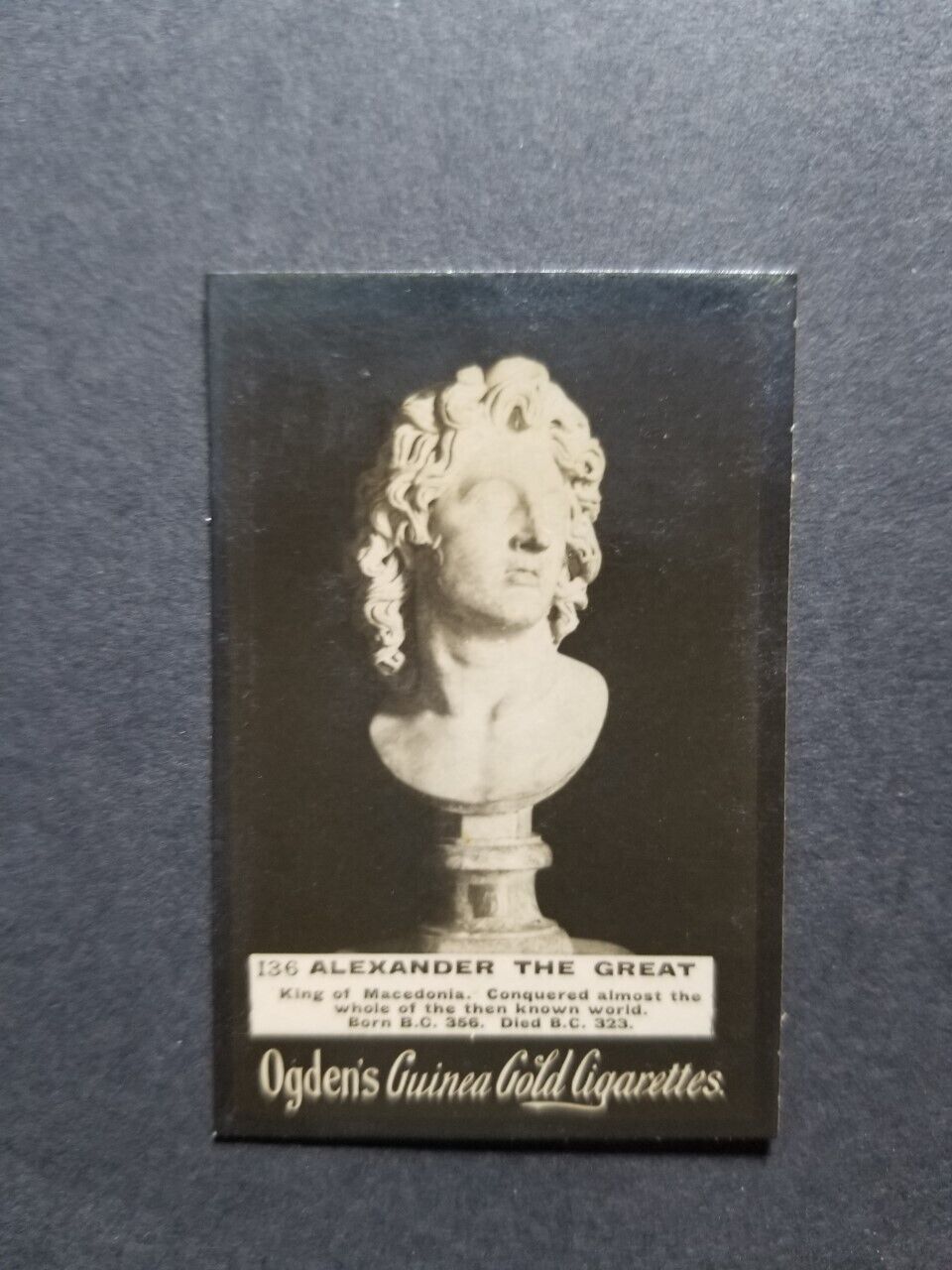 1900 / 1901 Ogden\'s ALEXANDER THE GREAT Macedonia King  (card 1)