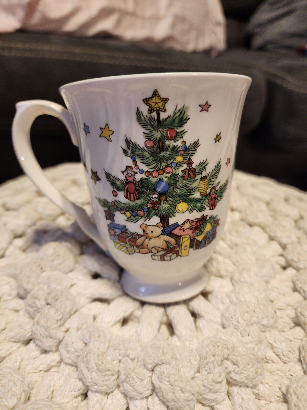 Vtg Nikko Happy Holidays  Christmas Cup Mug Tea Freezer To Oven