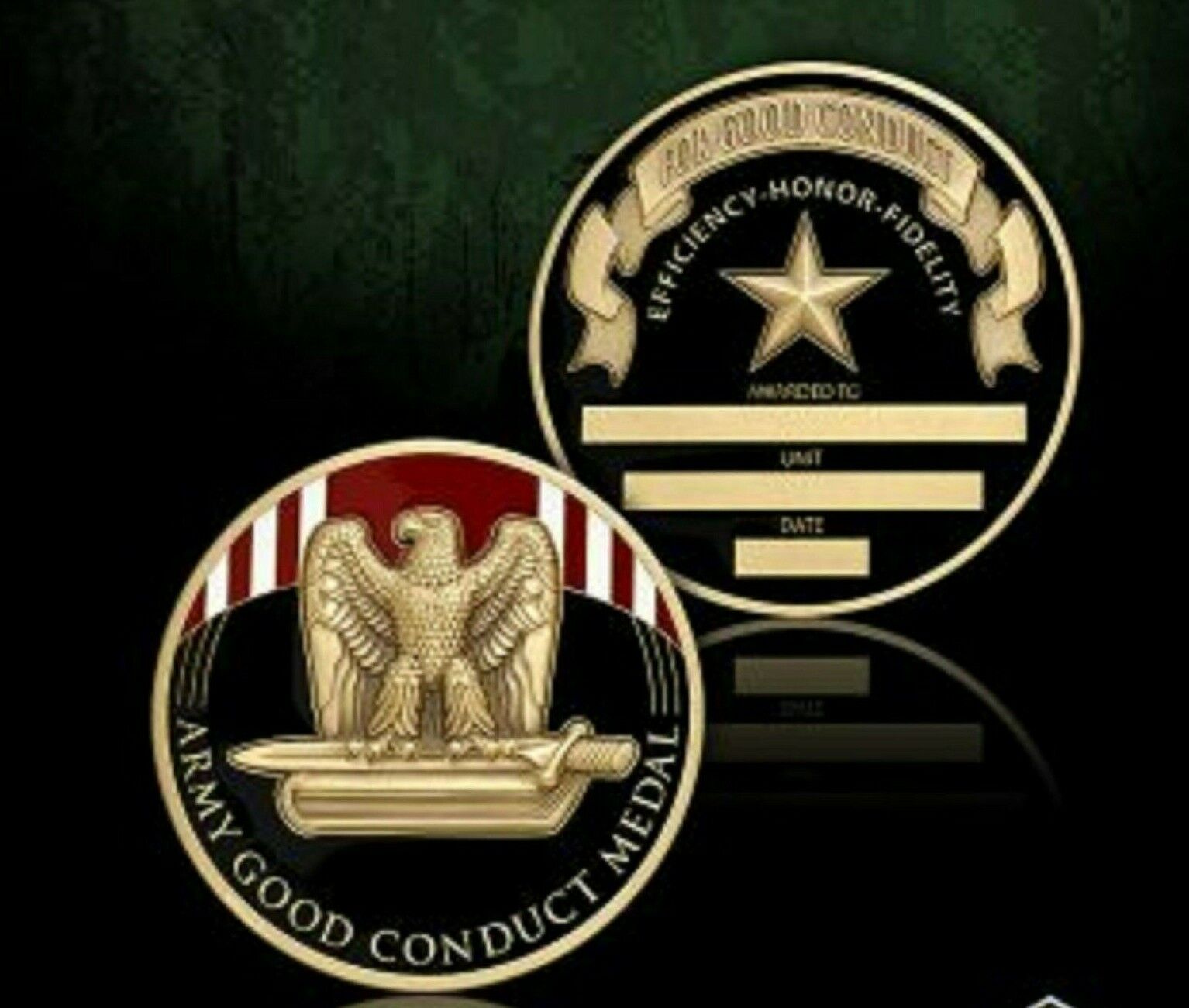 ARMY GOOD CONDUCT SERVICE MEDAL 1.75\