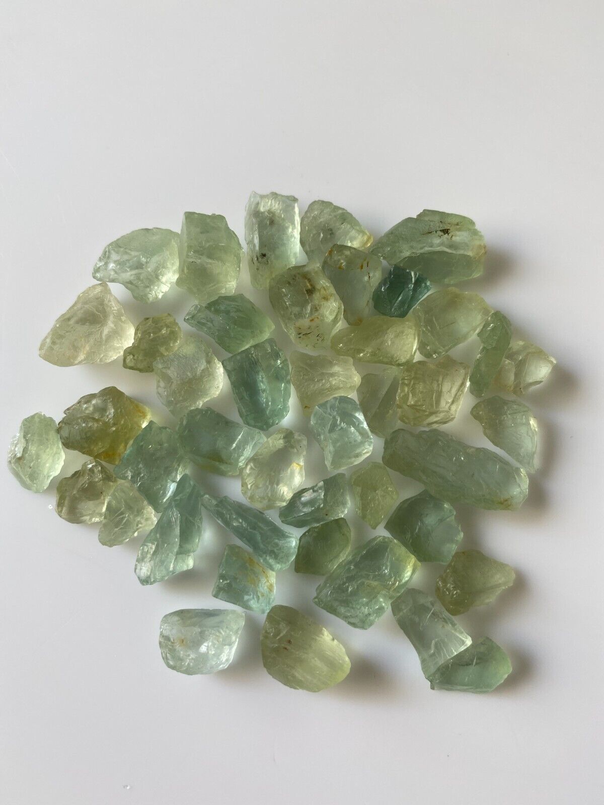 Nice Lot 267 cts Natural Green an d Yellow  Colour Aquamarine Rough From Nigeria