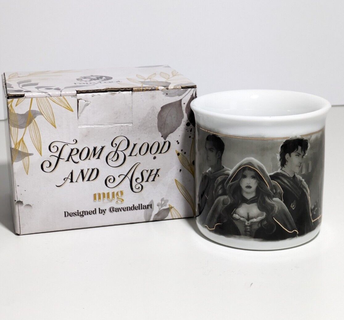 Fairyloot Exclusive From Blood And Ash Foiled 12oz Ceramic Mug NEW Armentrout