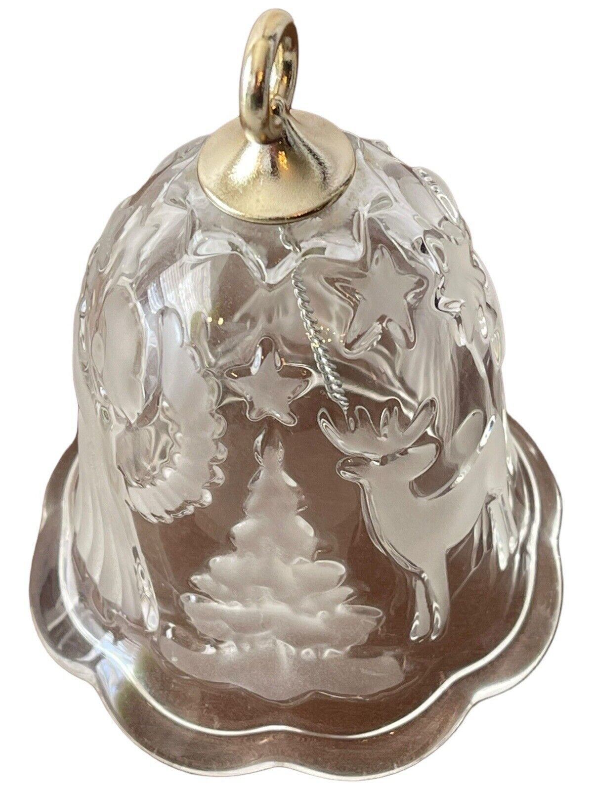 Mikasa Germany Crystal Glass Bell Christmas Holiday Lights Made In Germany Clear