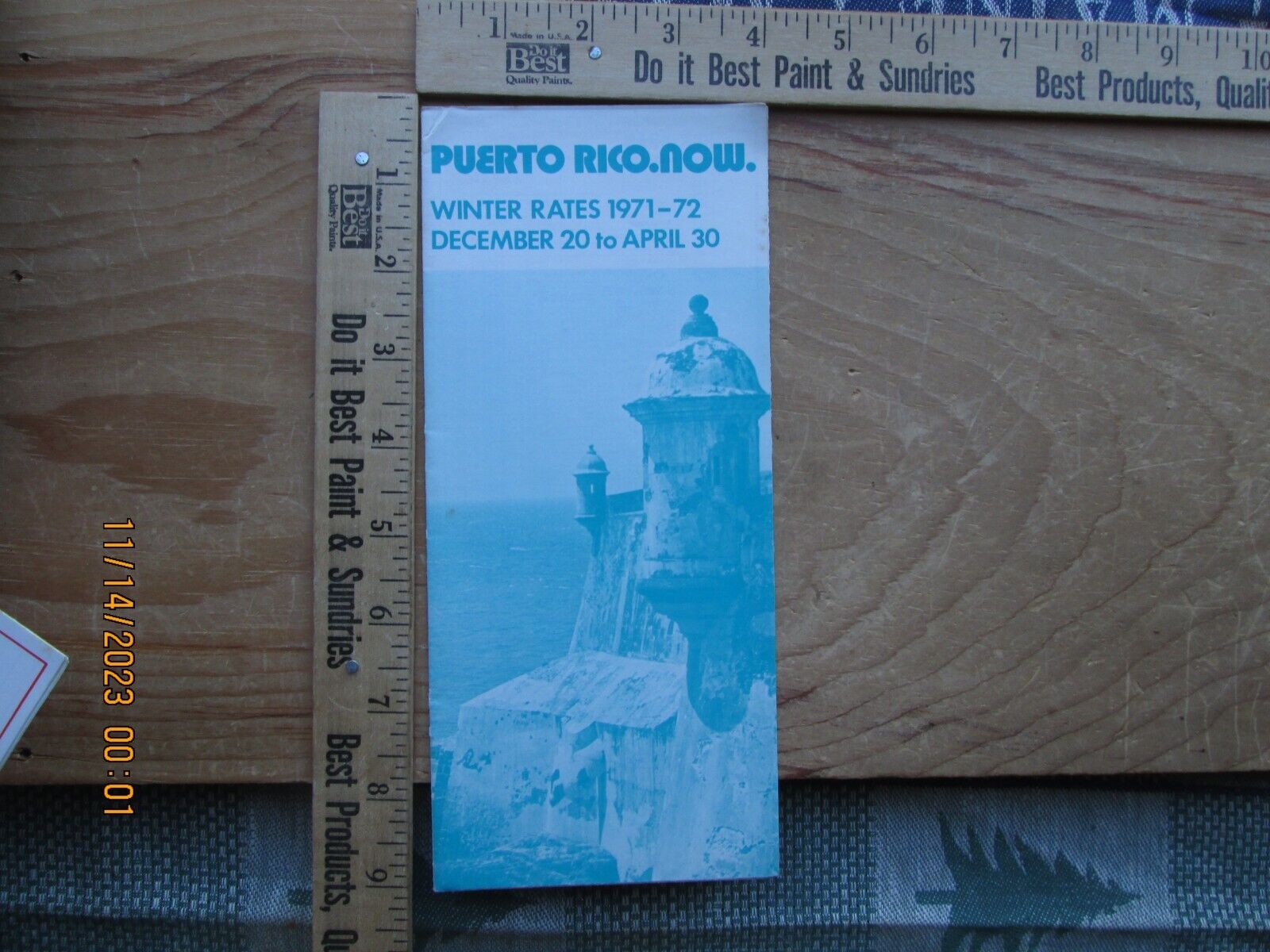 Puerto Rico now hotel winter rates 1971 1972 brochure