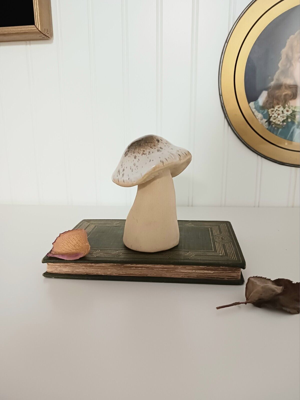 Small Ceramic Mushroom Figurine 4\