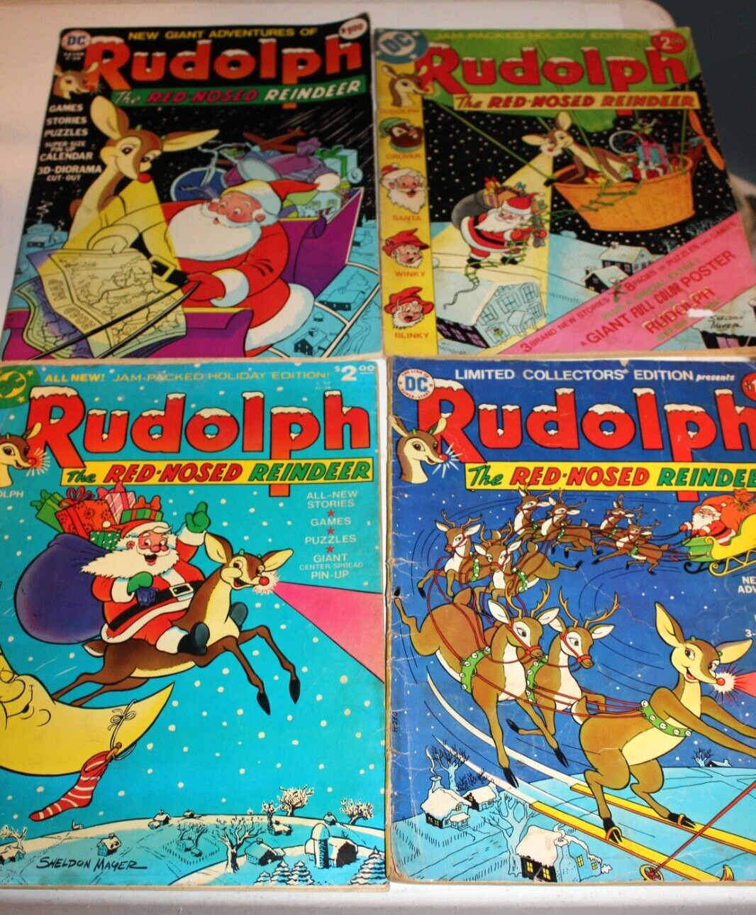 4 Rudolph The Red-Nosed Reindeer C-24 42 50 53 DC Treasury Edition Christmas 70s