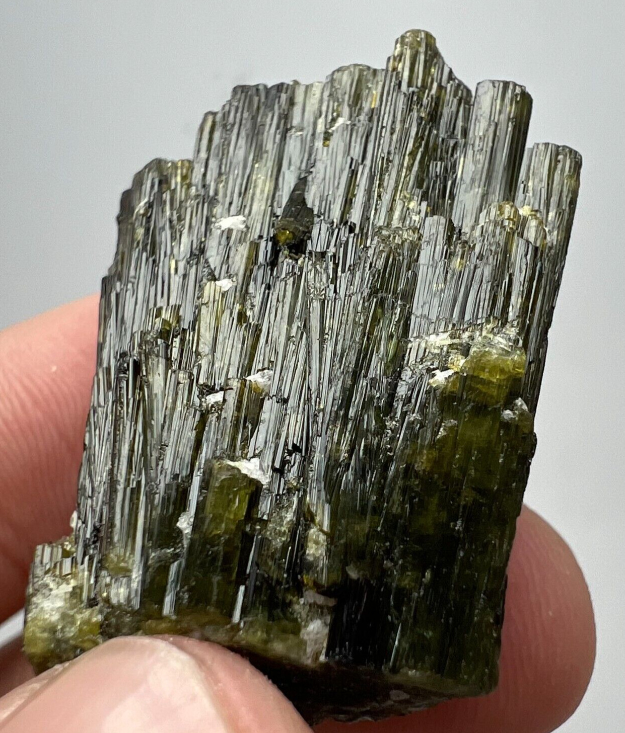 82 CT Rare Full Terminated Green Tourmaline Crystals\' Bunch @Badakhshan
