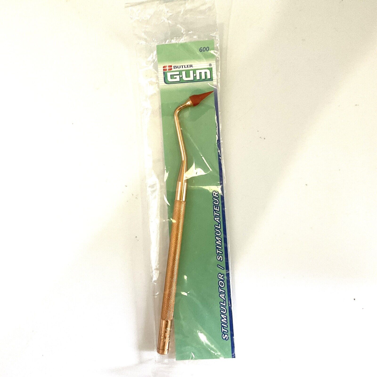 Vtg (Sealed) Gold Tone Dental Teeth Gum Stimulator Butler G-U-M 600 Periodontal