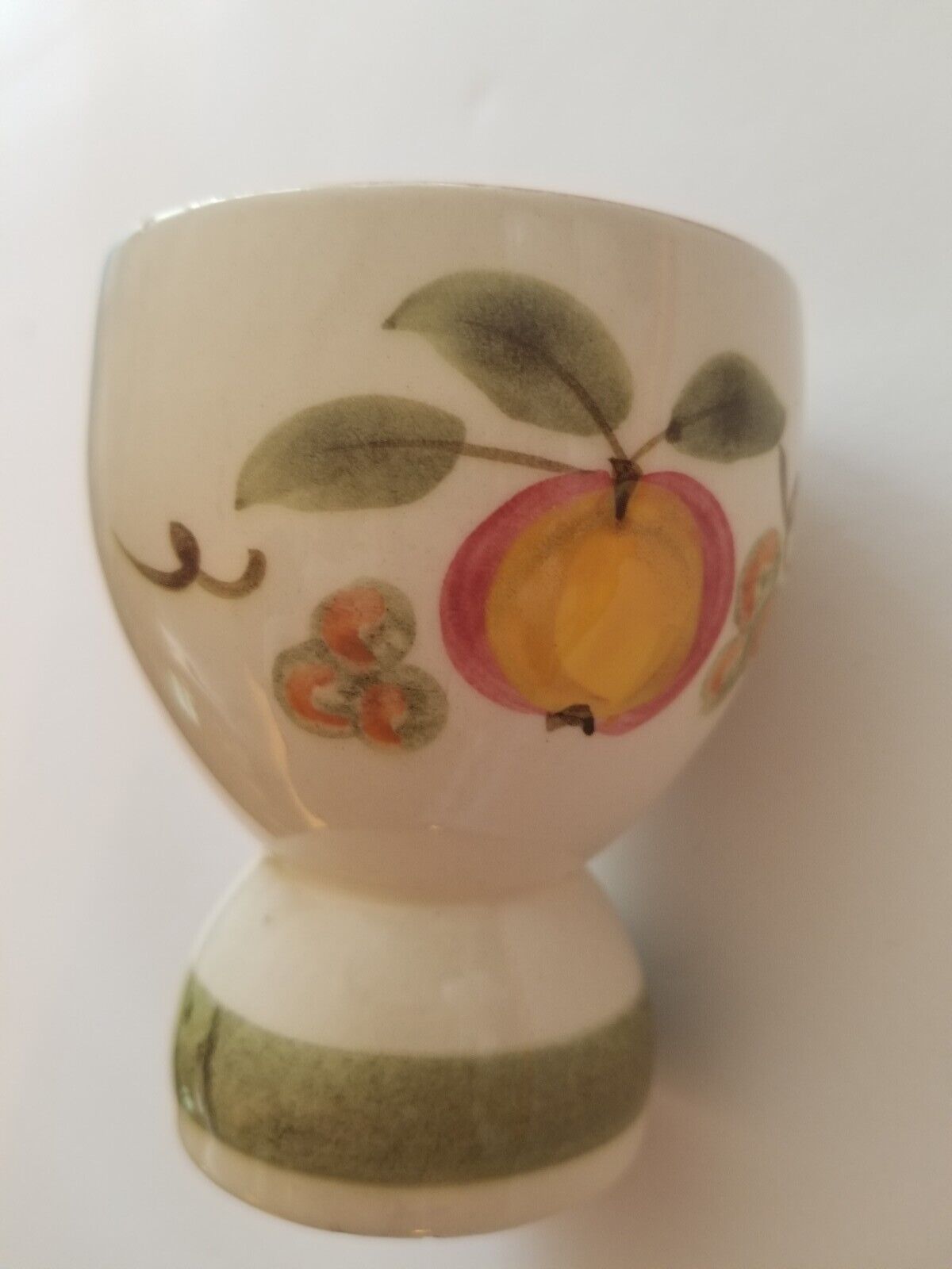Stangle Pottery Vintage Egg Cup Terra Rose Line  Peach