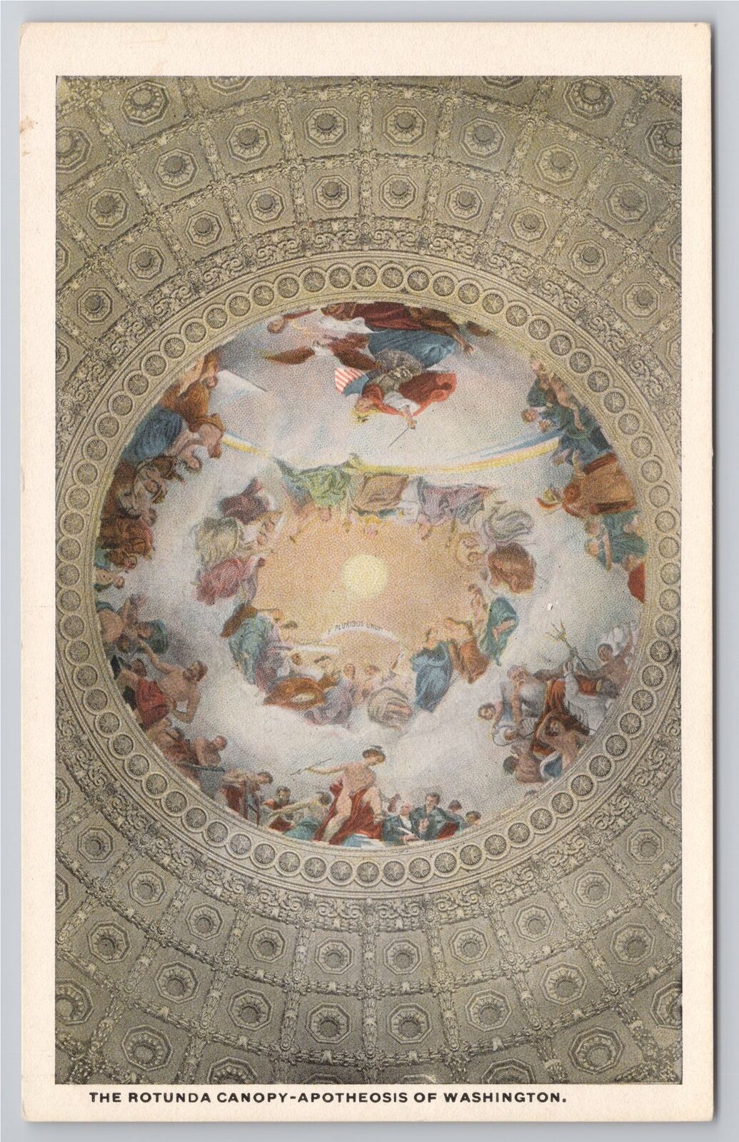 Postcard The Rotunda Canopy Apotheosis of Washington BS Reynolds Washington DC
