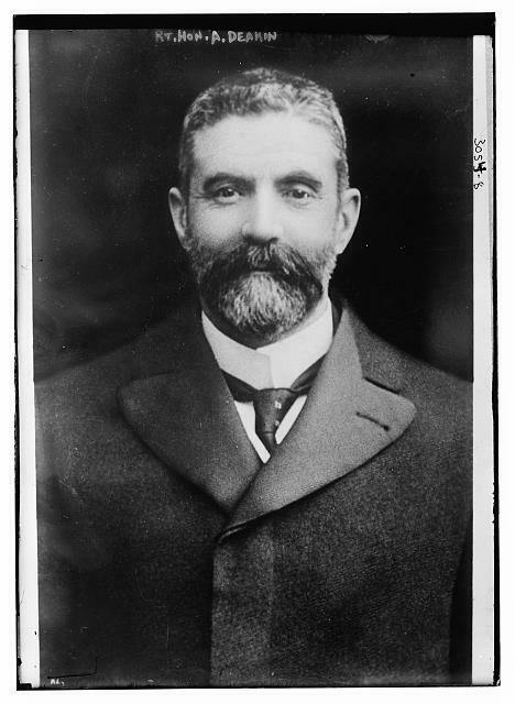 Rt. Hon. Alfred Deakin,1856-1919,Politician,2nd Prime Minister of Australia