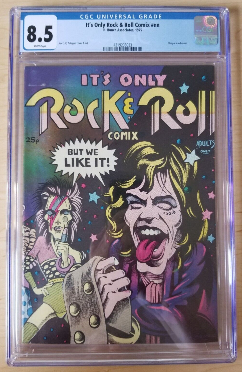 It's Only Rock & Roll #1 - CGC 8.5 (1975, H Bunch) JJ Petagno, Bowie parody