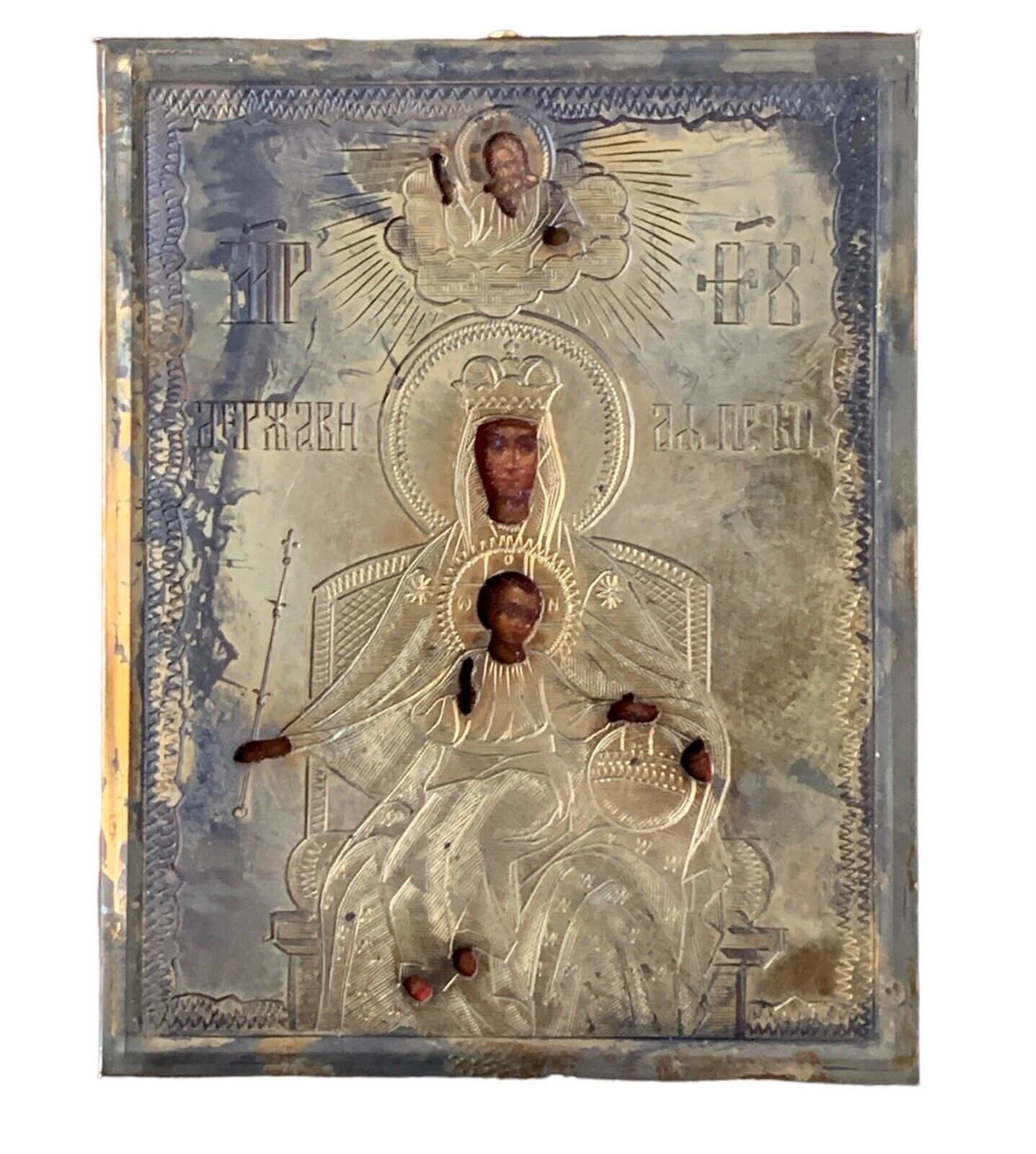 Icon of the Mother of God Sovereign Silver