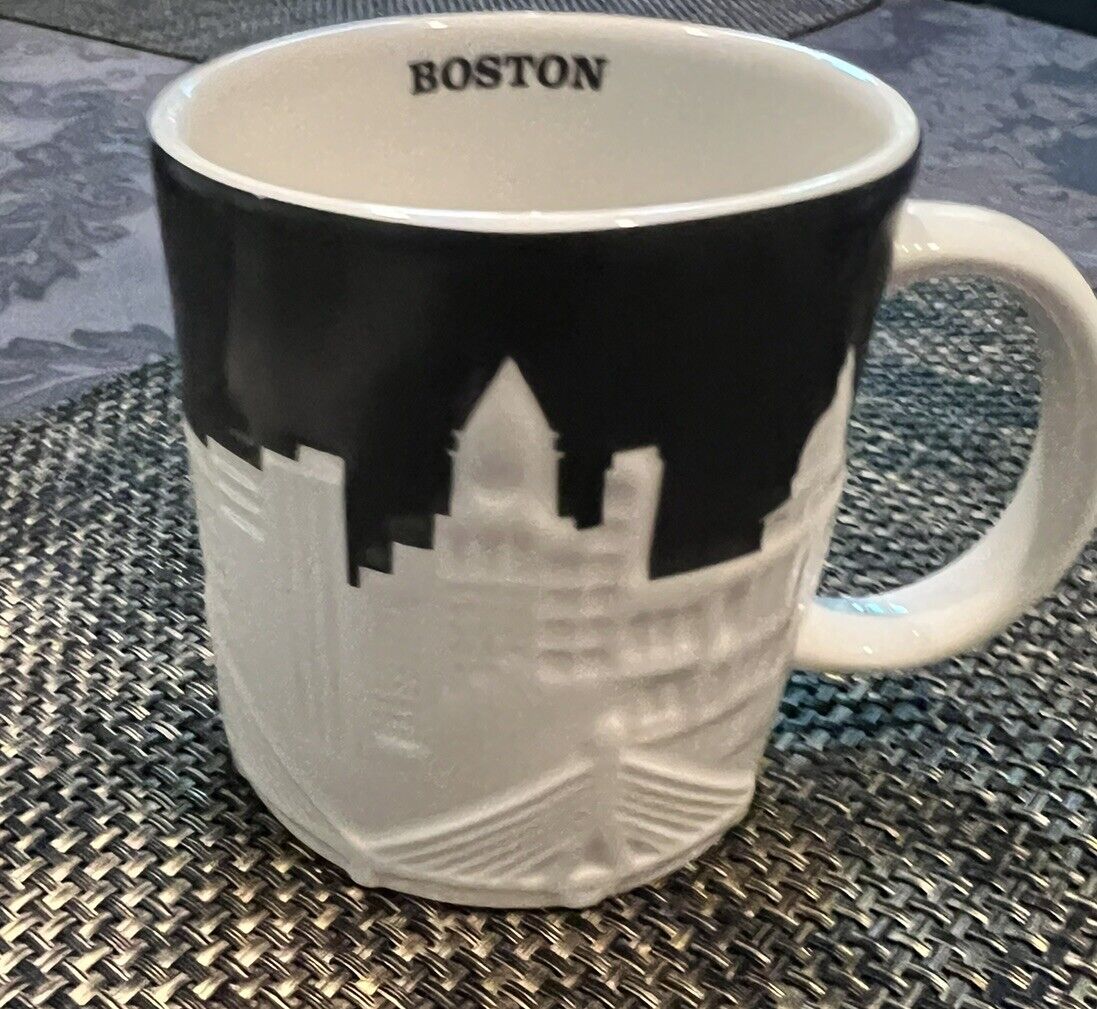 Starbucks Boston City Skyline 3D Coffee Tea Mug 2012 Collector Series Cup 16 Oz