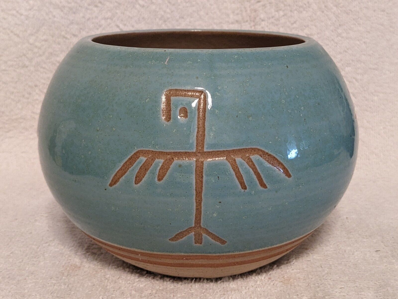 Southwest SAGUARO STONEWARE Native American Pottery  POT Vase Arizona USA