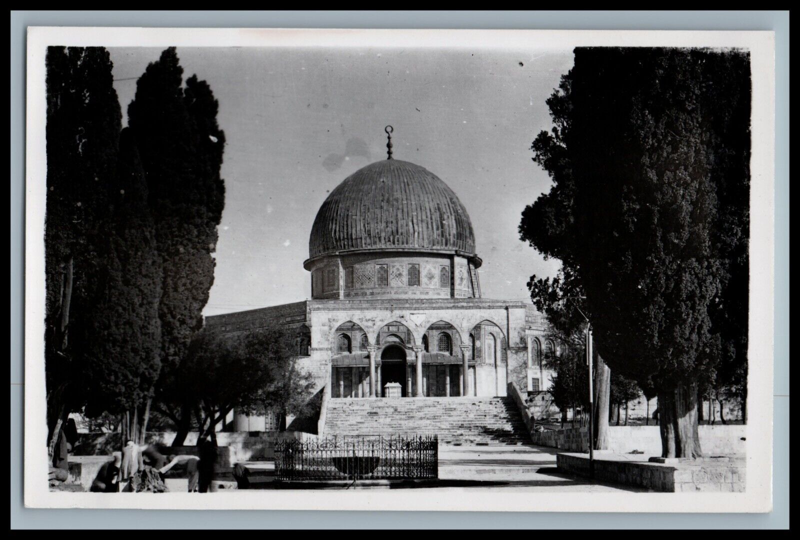 DOME OF THE ROCK Vintage RPPC Photo Postcard c1950s Photo Leon Jerusalem