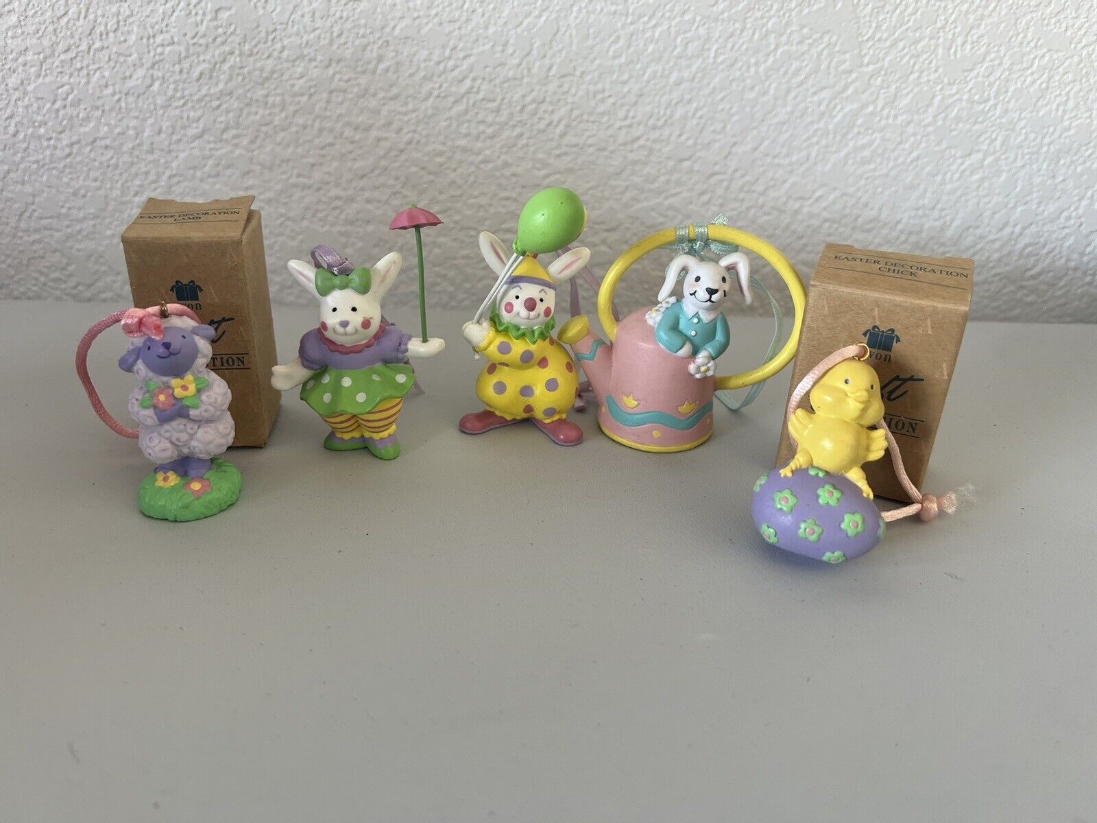 Vintage Avon Easter miniature Ornaments  Bunny Egg