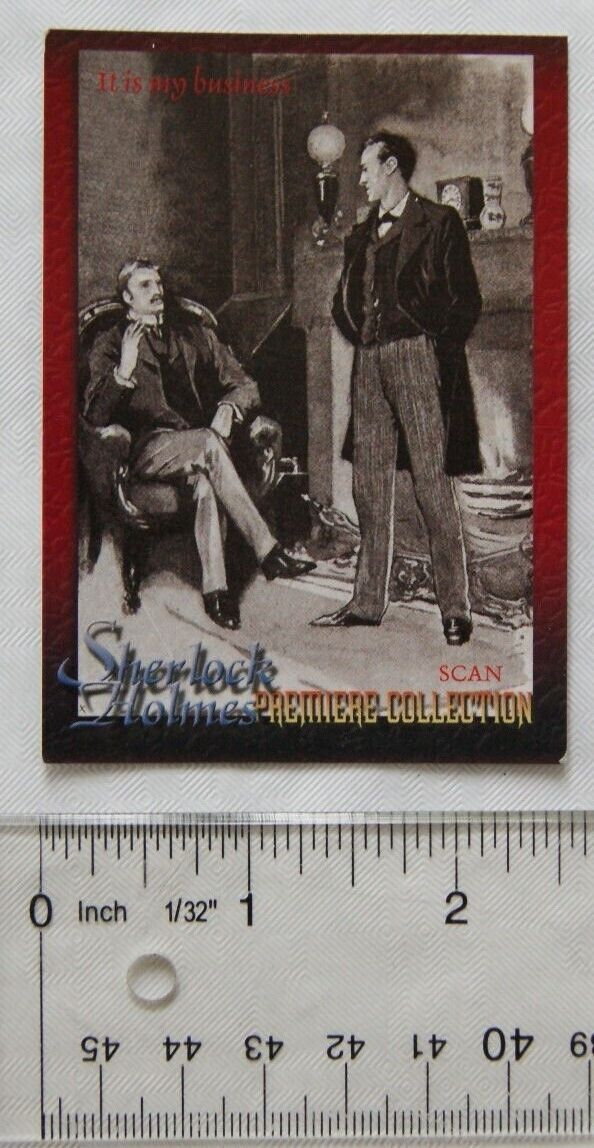 Sidney Paget illustrated card - Sherlock Holmes, A Scandal in Bohemia