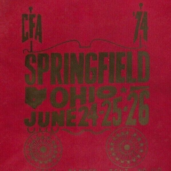 Large 1974 Springfield Ohio CFA Circus Fans Assoc. of America Zipper Bag