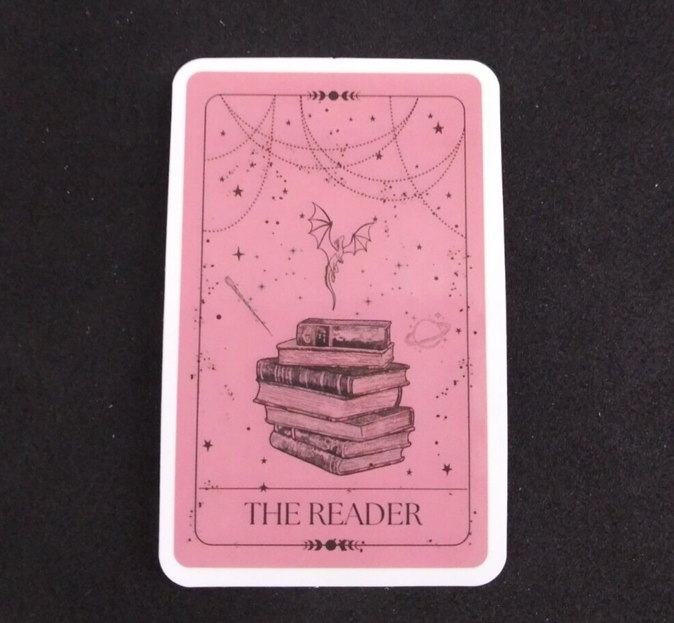 The Reader Cartoon Astrology Tarot Card Sticker 2.5\
