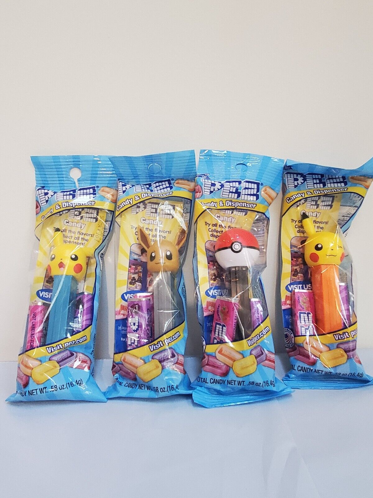ALL  Pokemon Pez  New Pikachu (Two Kinds) Eevee Pokeball