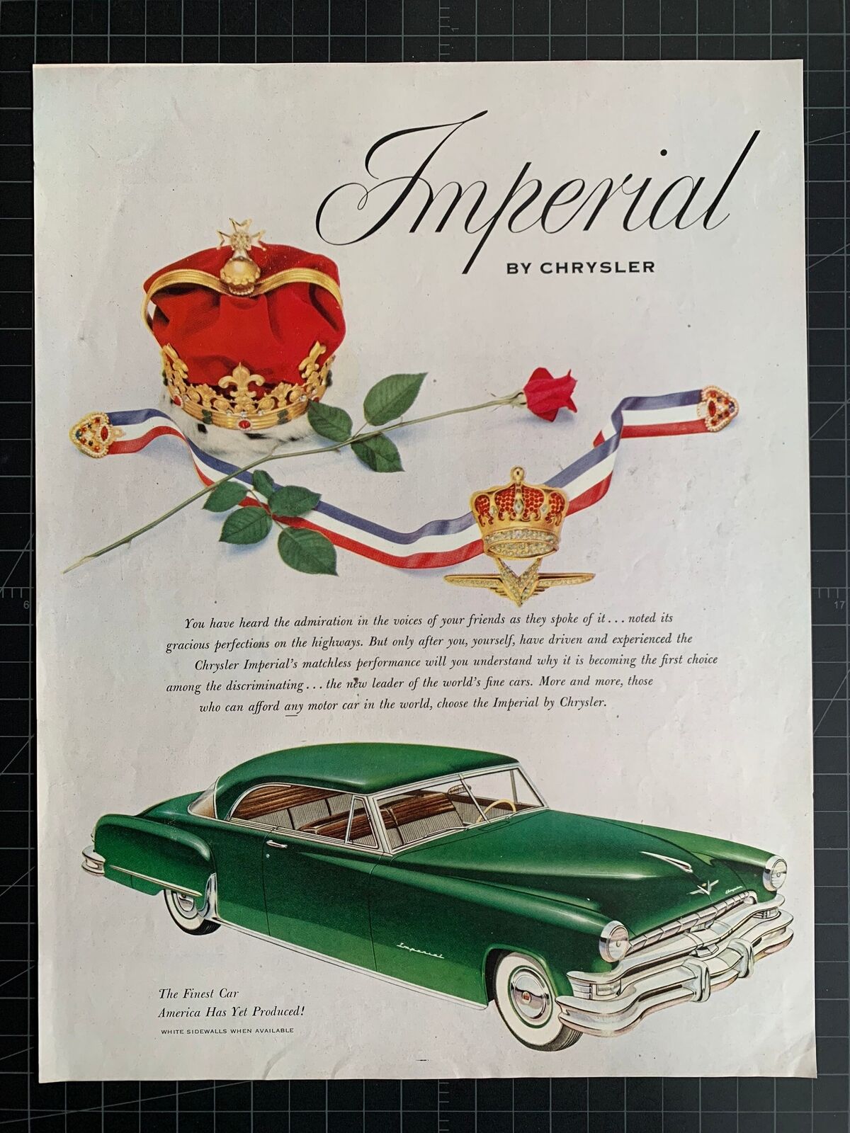 Vintage 1953 Chrysler Imperial Print Ad