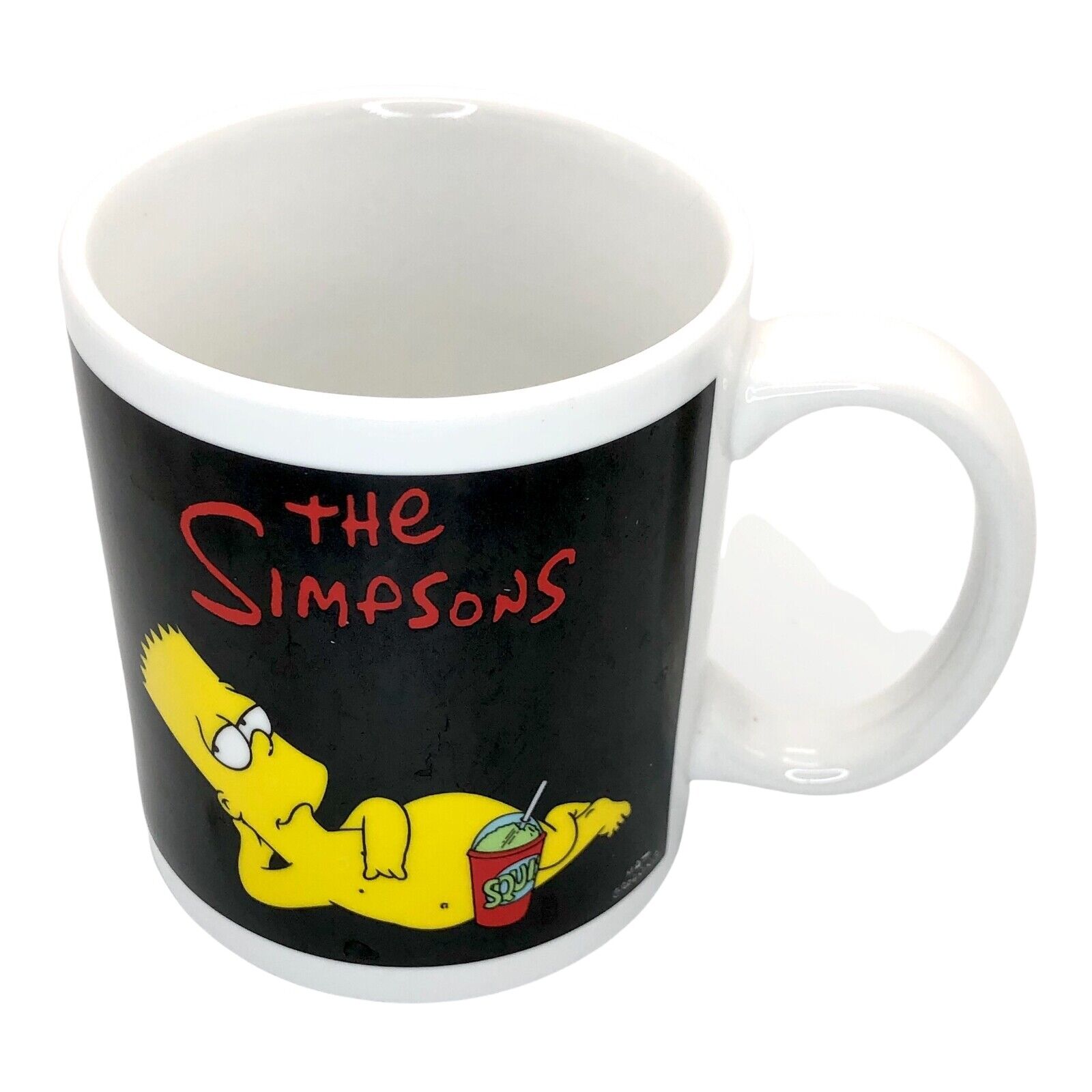 Vintage 1998 The Simpsons Bart Simpson Ceramic Coffee Mug Cup Matt Groening RARE