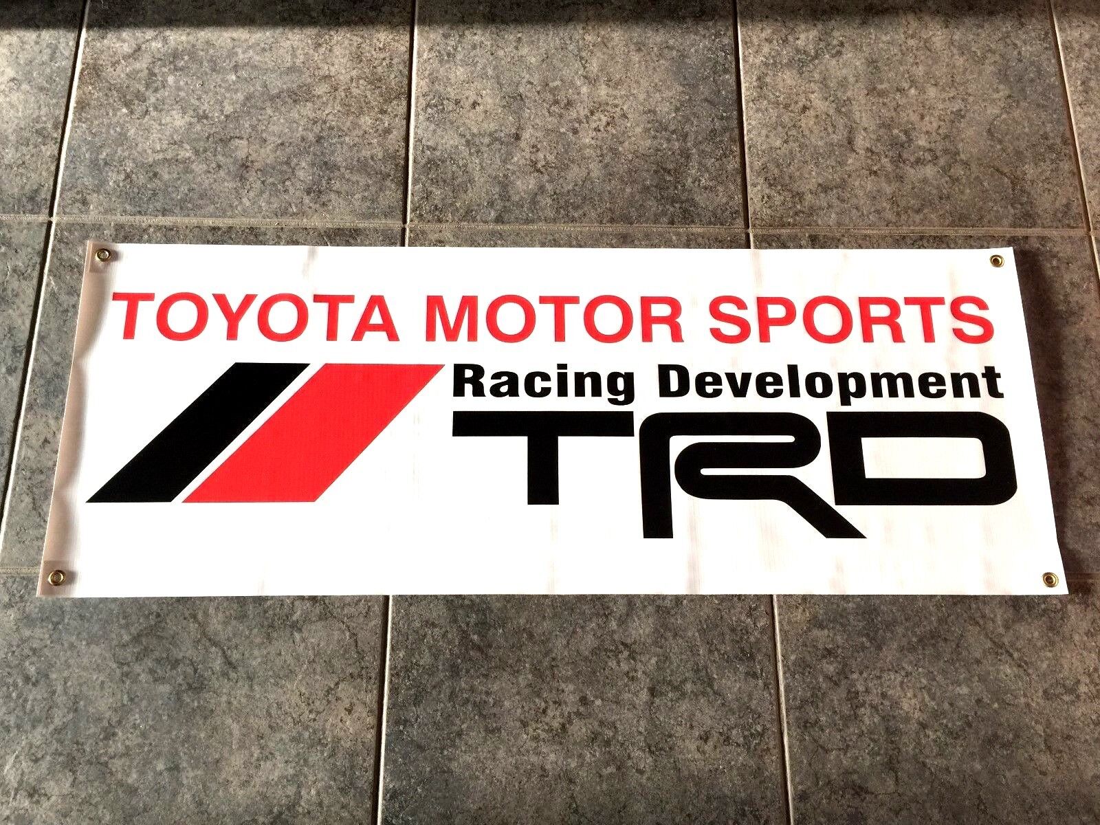 Toyota Motor Sports TRD Racing Development banner sign drifting off-road baja