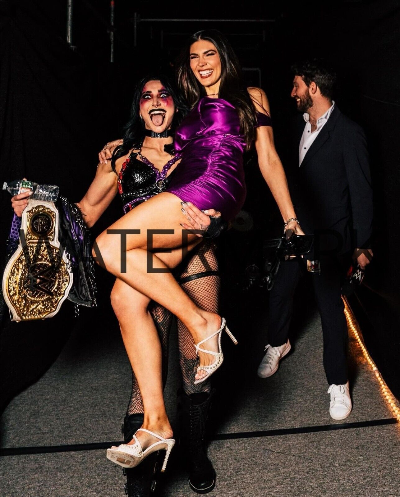 Rhea Ripley Cathy Kelley 8x10 PHOTO WrestleMania 40