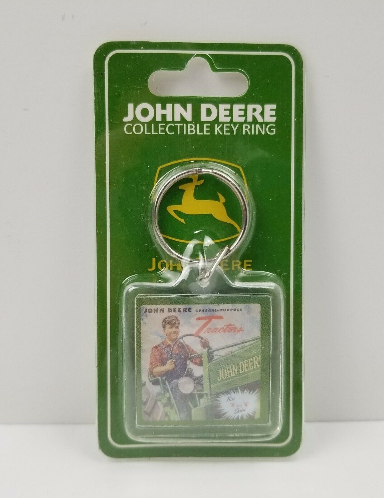 John Deere Collectible Keyring Key Ring Keychain Key Chain Stocking Stuffer NEW
