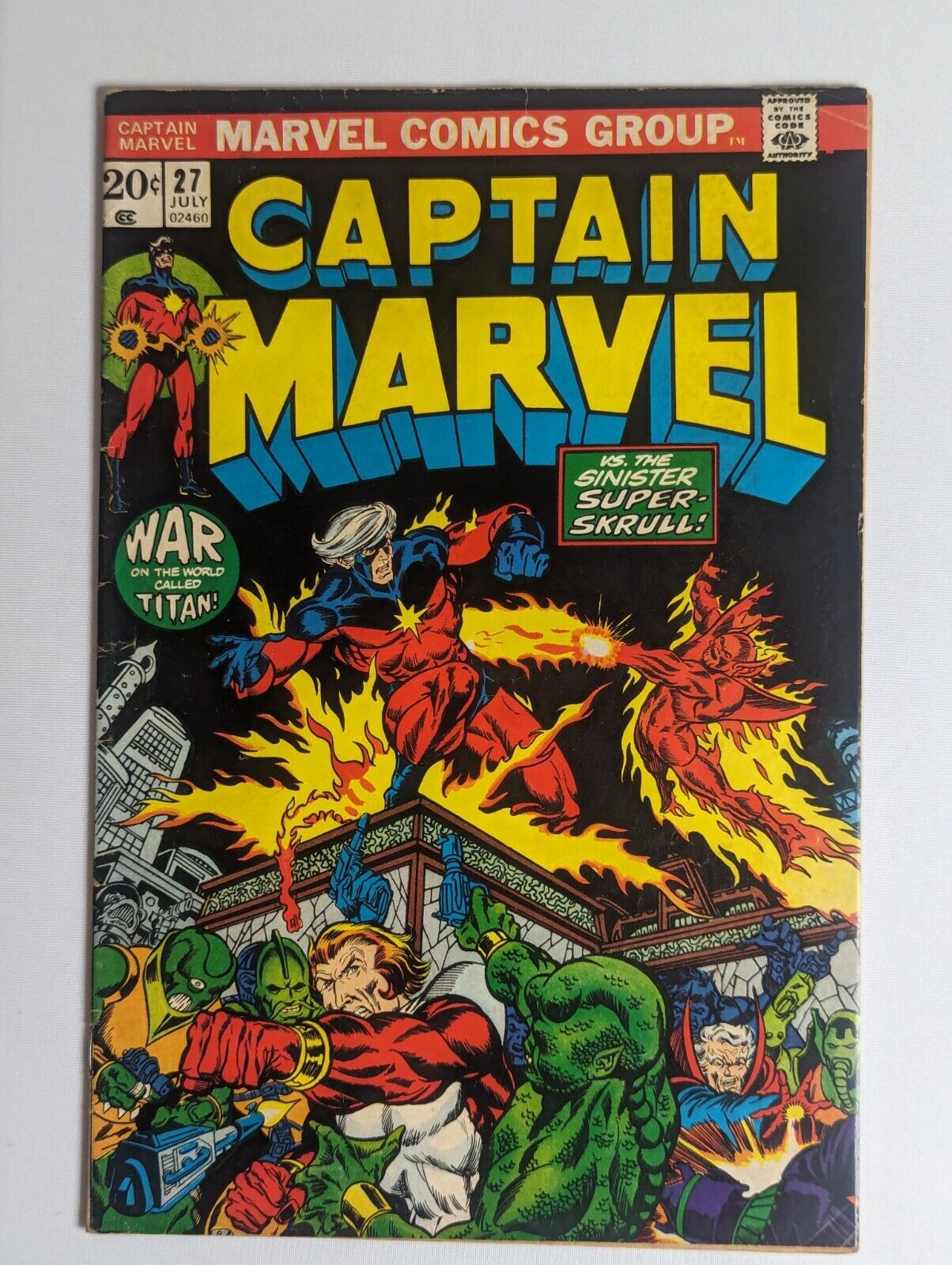 Captain Marvel - 27A 🔑 1st full app. Eros, 2nd app. Drax, 3rd App Thanos
