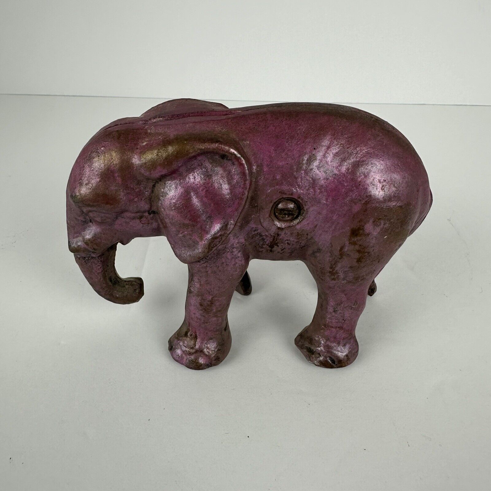 Antique Arcade Cast Iron Elephant Penny Bank