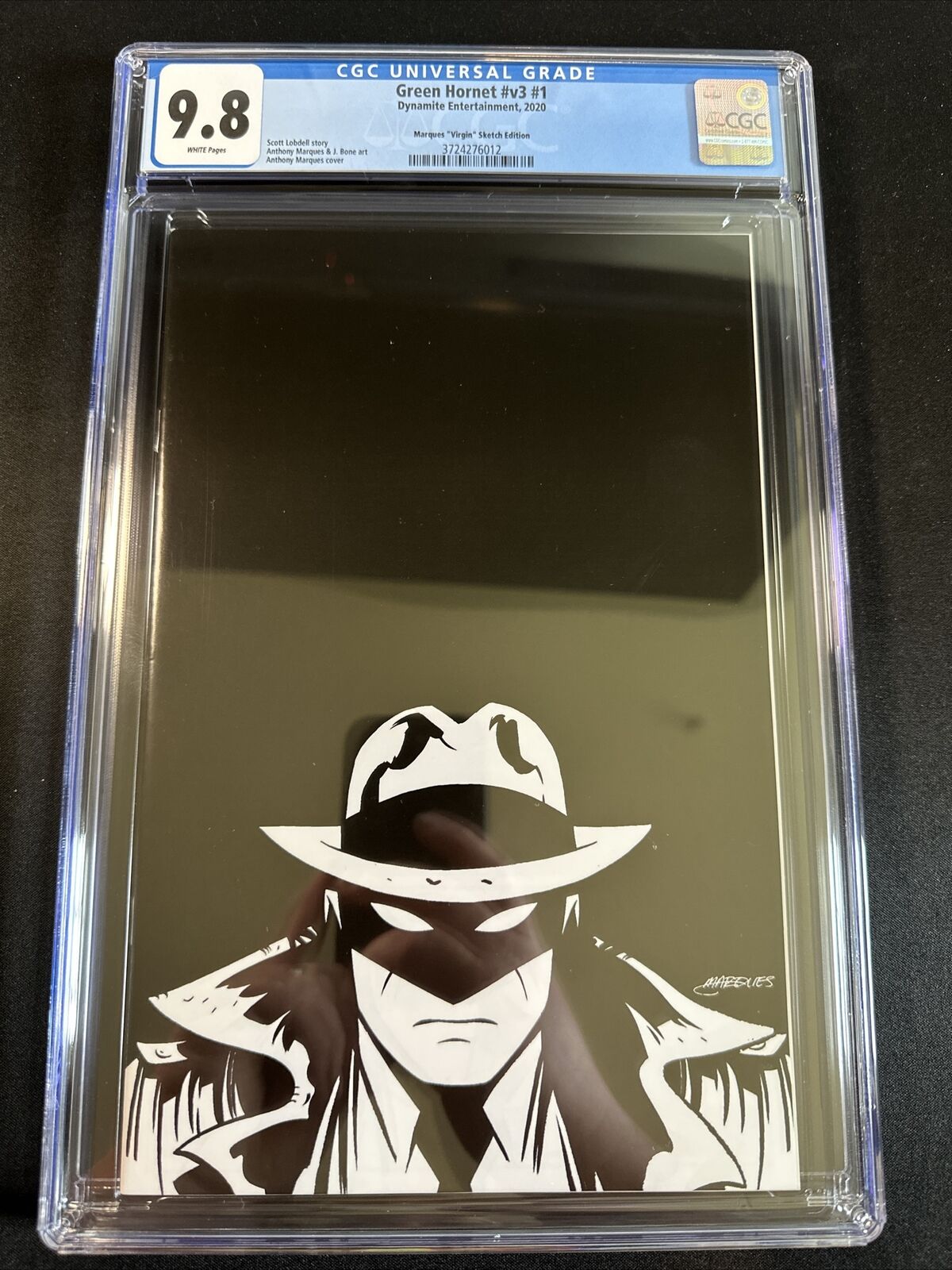 Green Hornet #1 CGC 9.8 Volume 3 Marques Virgin Sketch * Only 9.8 Blue Label *