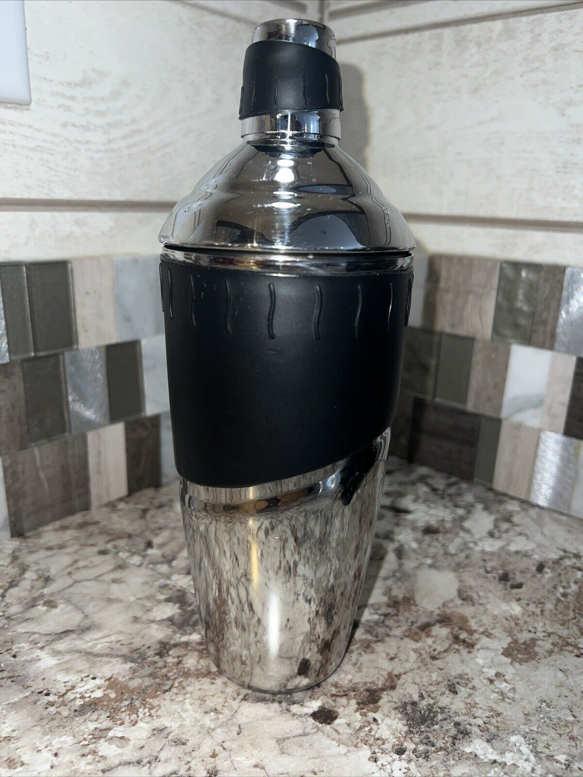 Vintage Copco Ultimo Stainless Steel Postmodern Martini Cocktail Shaker