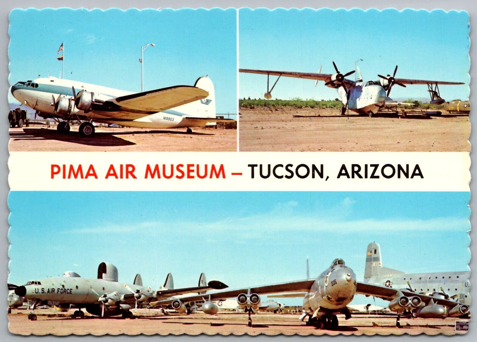 Continental Size Postcard - Pima Air Museum - Tucson Arizona - AZ