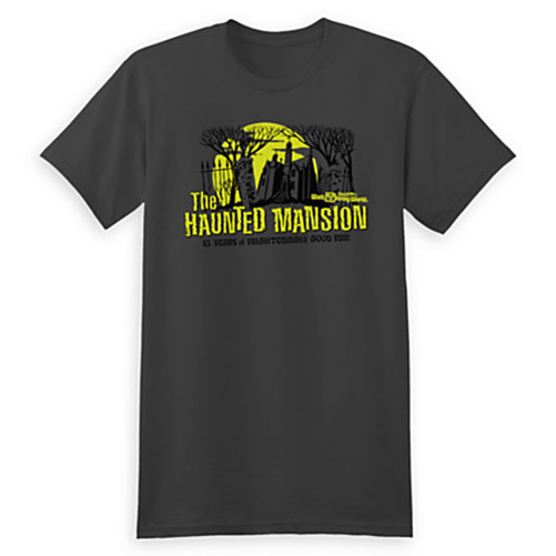 Disneys Haunted Mansion Tee Shirt Adult XL 45TH Anniversary Glow in the Dark NWT