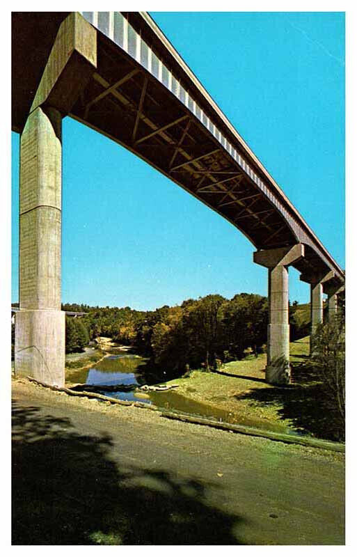 Postcard BRIDGE SCENE Brookville Pennsylvania PA AP8109