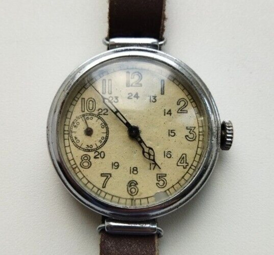 Antique Kirova Watch Wrist Mechanical Russian Soviet USSR Leather Strap Rare Old