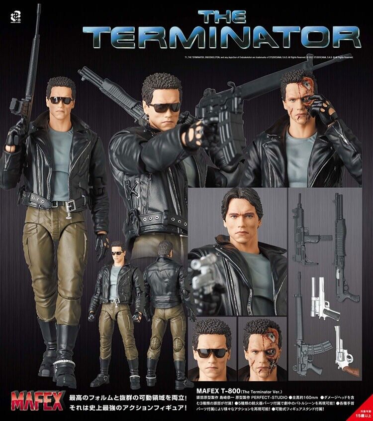 MAFEX No.176 No. T-800 The Terminator Ver 160mm Action Figure MEDICOM TOY