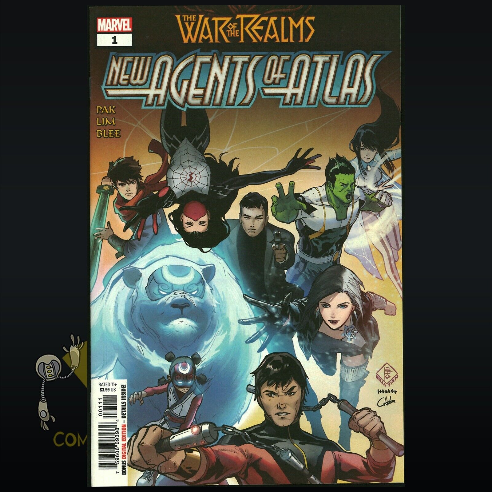 Marvel Comics NEW AGENTS OF ATLAS #1 1st Aero, Wave, Luna Snow NM